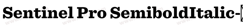 Sentinel Pro SemiboldItalic字体转换